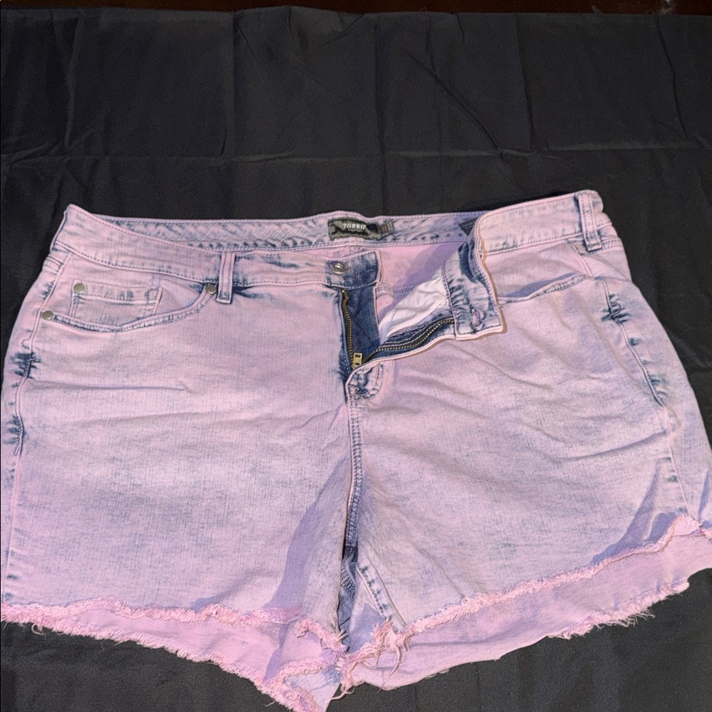Torrid Lavender Jean Shorts